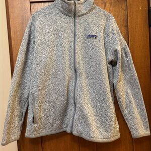 Patagonia Heathered Gray Zip-Up Fleece